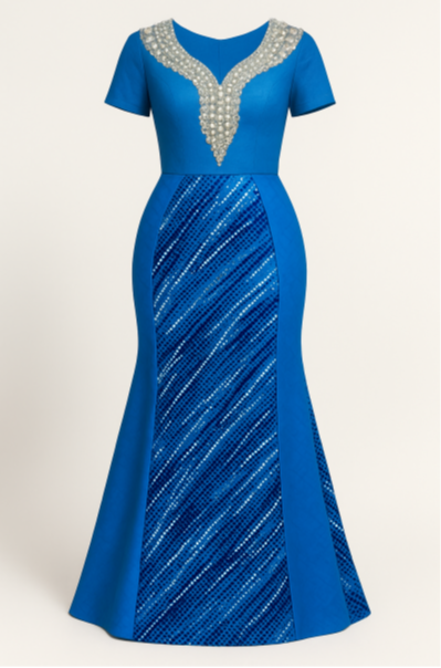 Blue Village Cloth gown